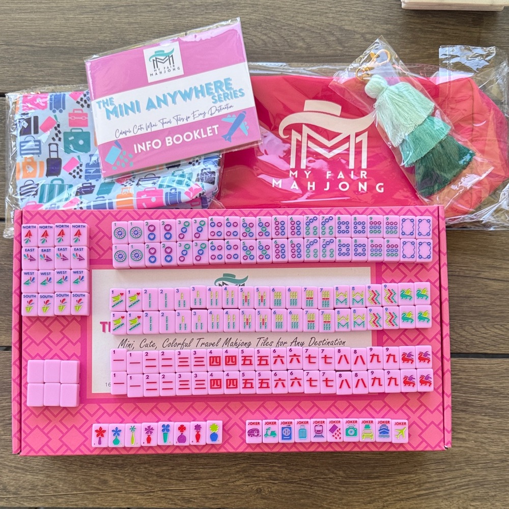 My Fair Mahjong Mini Travel Set Anywhere Series Pink